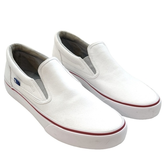 DC Women's Trase Slip On Skate Shoe Slip on in White Red Size 10.5 - Picture 2 of 9
